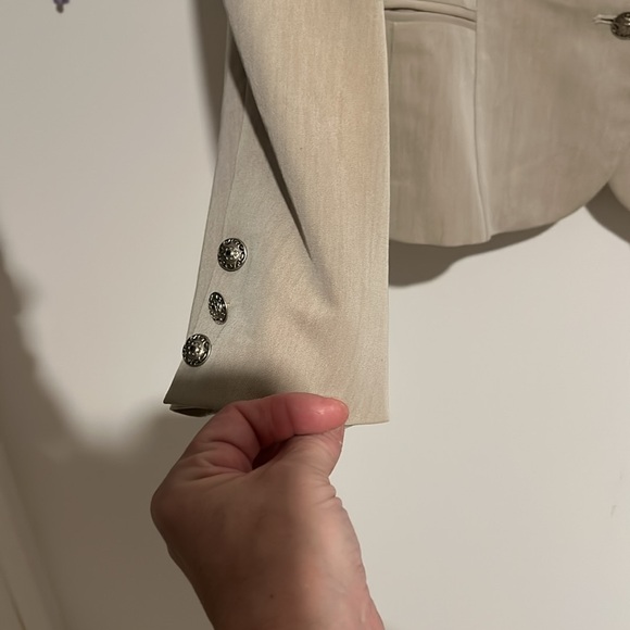 Zion New York blazer  light brown /gray color size 10 peach inside. NWOT - Picture 2 of 8